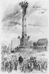 Album du Siège de Paris, la Bastille, 26, 27, 28 février 1871